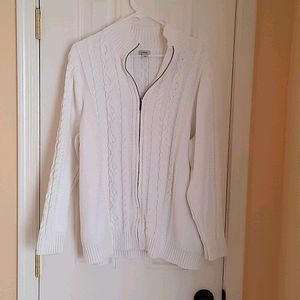 L L Bean Zip-up Sweater sz 3X